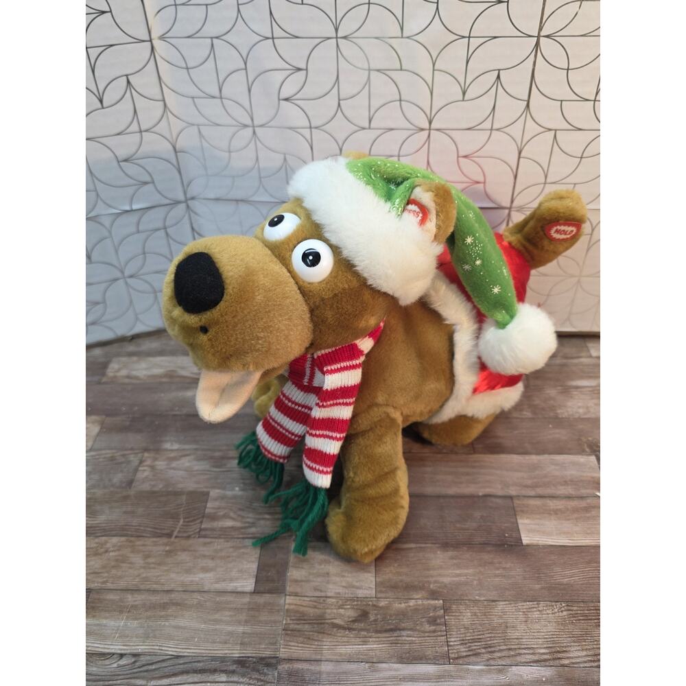 VINTAGE Tekky Toys 2004 RUDE ROVER Christmas Dog Singing Farting Animatronic